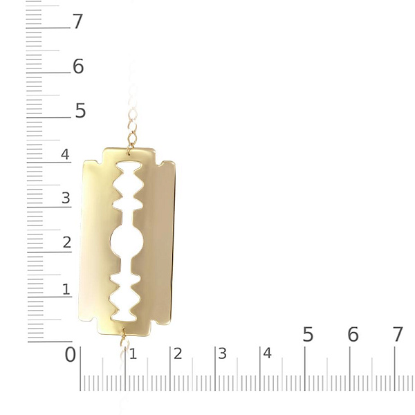 Браслет Лезвие из жёлтого золота без вставок