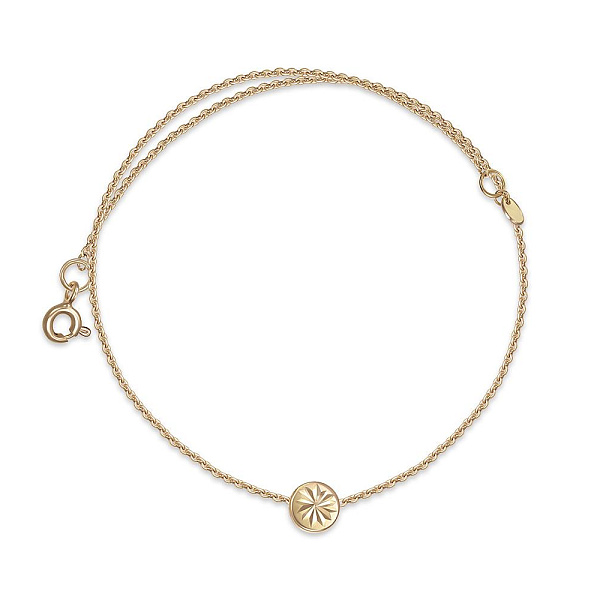 Колье Круг из жёлтого золота без вставок