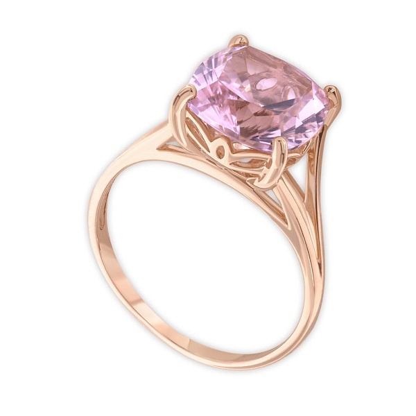 Кольцо из красного золота с наноситалом