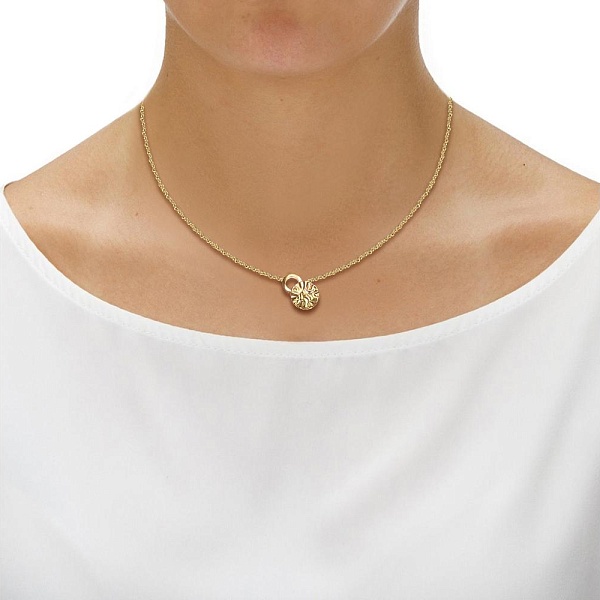 Колье Круг из жёлтого золота без вставок