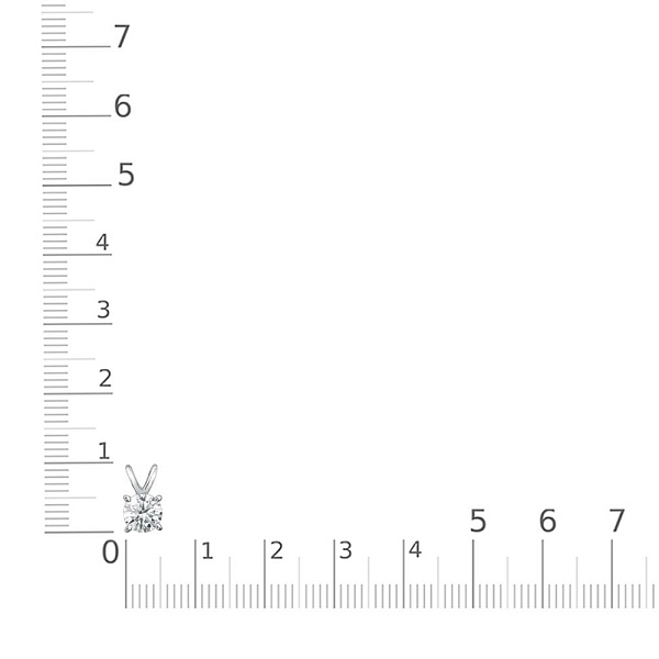 Подвеска из белого золота с кристаллом swarovski