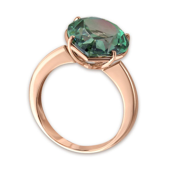 Кольцо из красного золота с наноситалом