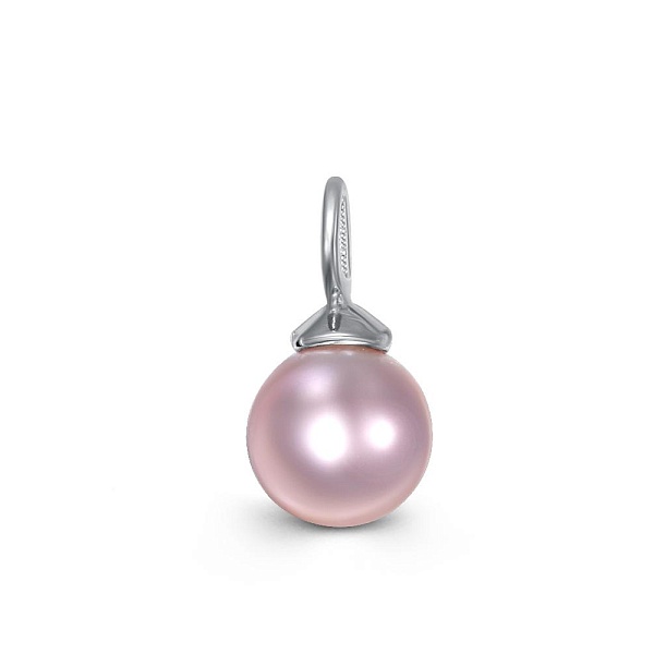 Подвеска серёг-трансформеров из белого золота с жемчугом