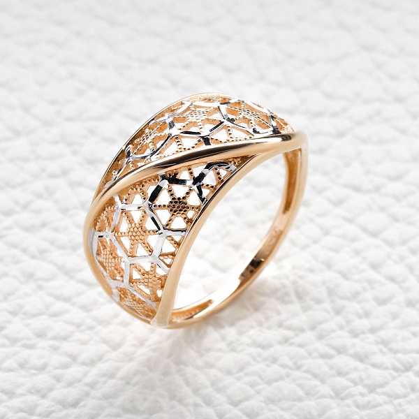 Кольцо из красного золота без вставок