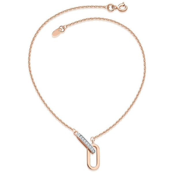 Колье из красного золота с 21 бриллиантами