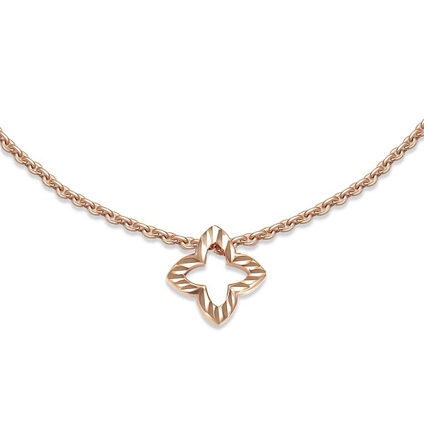 Колье Клевер из красного золота без вставок