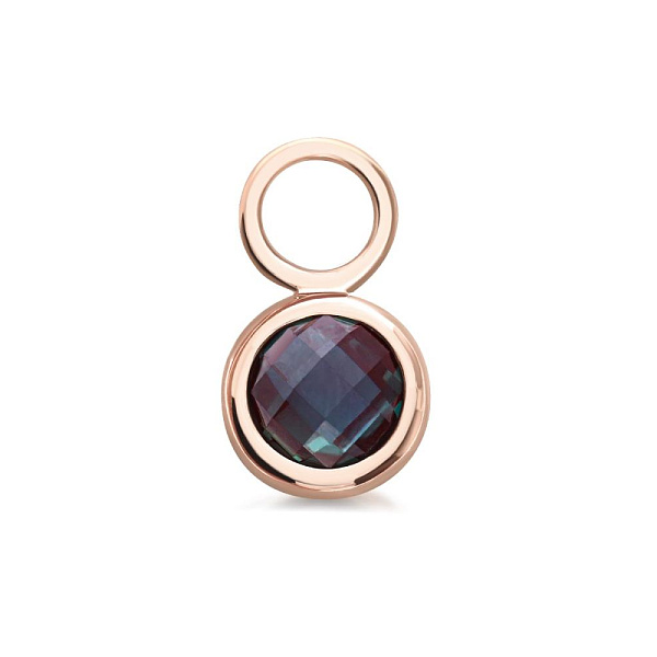 Подвеска серёг-трансформеров из красного золота с александритом