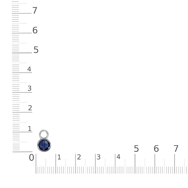 Подвеска серёг-трансформеров из белого золота с корундом