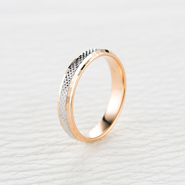 Обручальное кольцо из красного золота без вставок