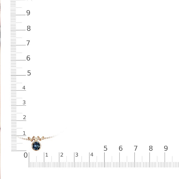 Колье из красного золота с топазом лондон