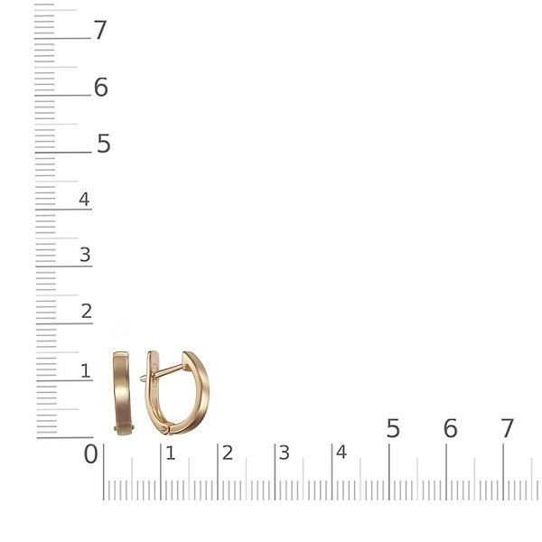 Основа серёг-трансформеров из красного золота без вставок