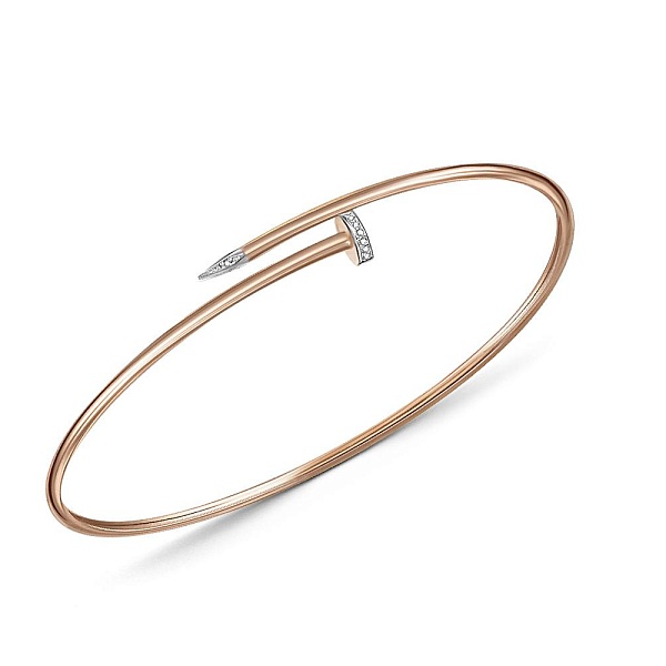 Браслет Гвоздь из красного золота с 18 бриллиантами