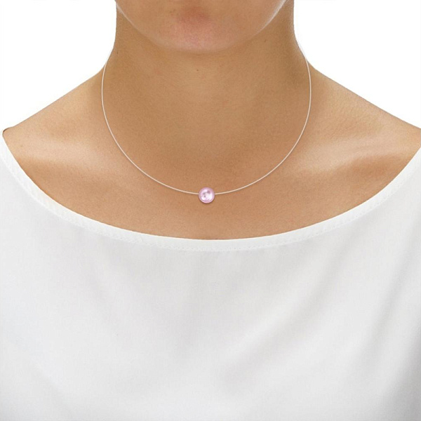 Колье из красного золота с жемчугом