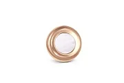 Подвеска Круг из красного золота с перламутром