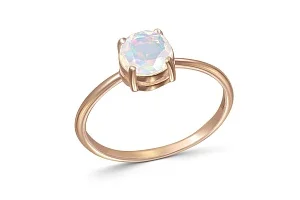 Кольцо из красного золота с опалом