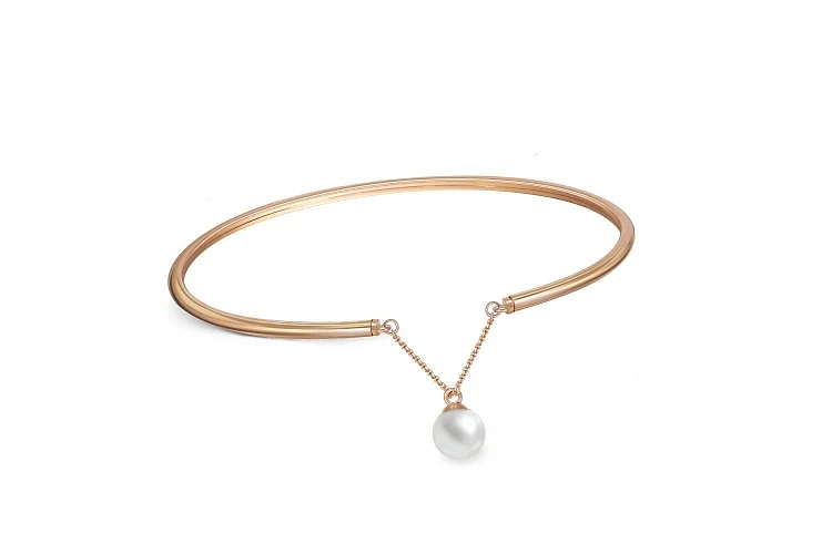 Браслет из красного золота с жемчугом