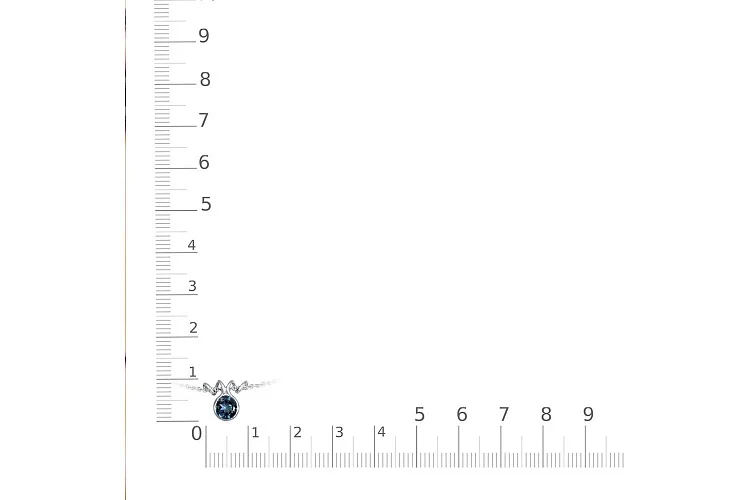Колье из белого золота с топазом лондон