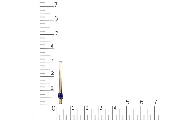 Подвеска из красного золота с корундом
