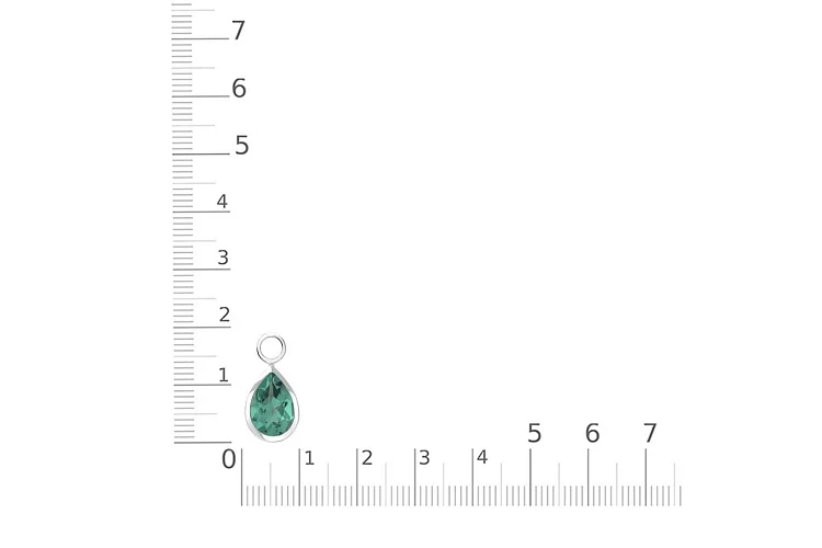 Подвеска серёг-трансформеров из белого золота с кварцем