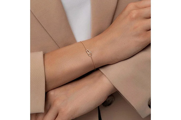 Браслет из красного золота с 42 бриллиантами