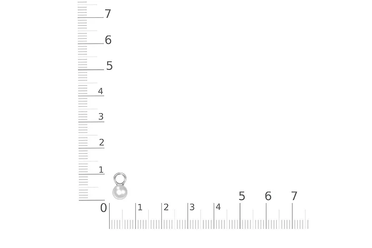 Подвеска серёг-трансформеров из белого золота с жемчугом