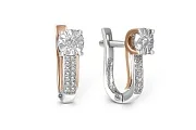Серьги из белого золота с 30 бриллиантами
