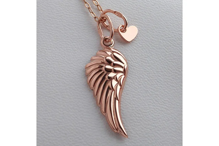 Подвеска Крыло из красного золота без вставок