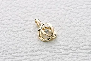 Подвеска из жёлтого золота с фианитом