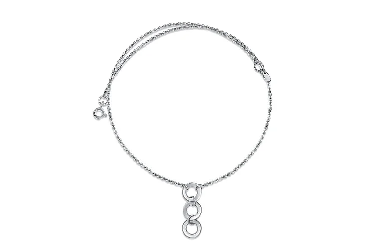 Колье Круг из белого золота без вставок