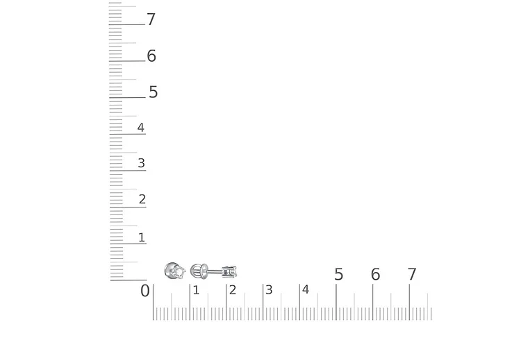 Серьги-пусеты из красного золота с 2 бриллиантами