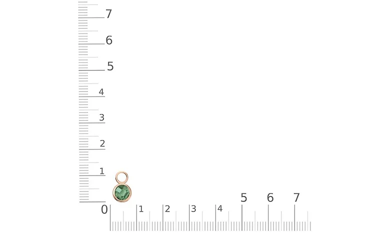 Подвеска серёг-трансформеров из красного золота с кварцем