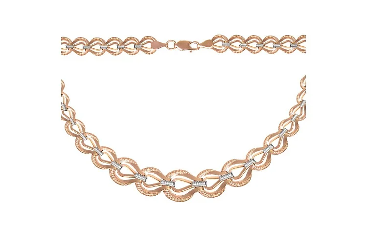 Колье из красного золота без вставок