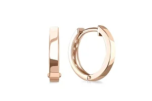 Основа серёг-трансформеров из красного золота без вставок