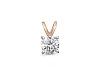 Подвеска из красного золота с кристаллом swarovski