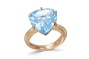 Кольцо из красного золота с топазом sky