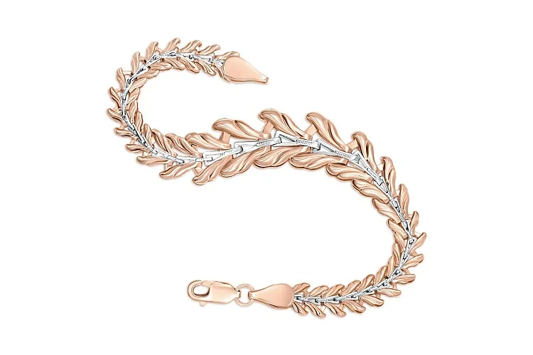 Браслет Веточка из красного золота без вставок