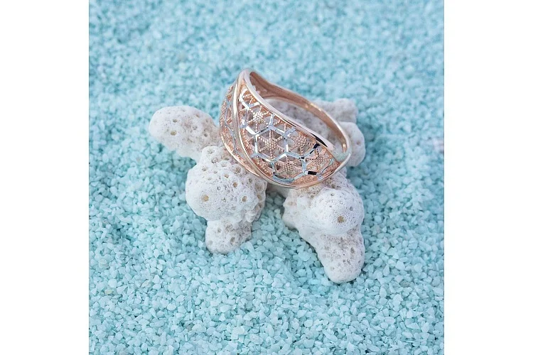 Кольцо из красного золота без вставок