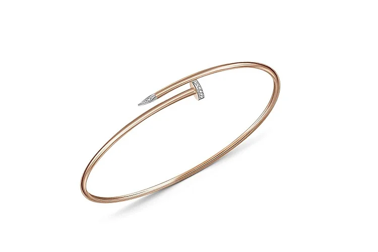 Браслет Гвоздь из красного золота с 18 бриллиантами