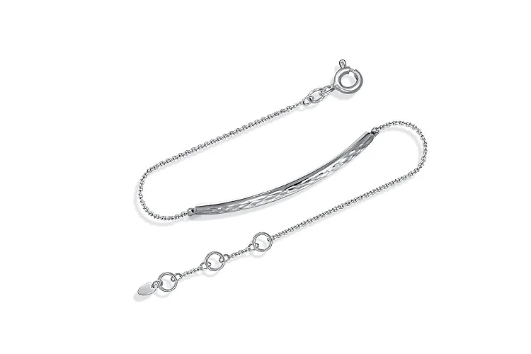 Браслет из белого золота без вставок