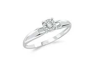 Кольцо из белого золота с 13 бриллиантами