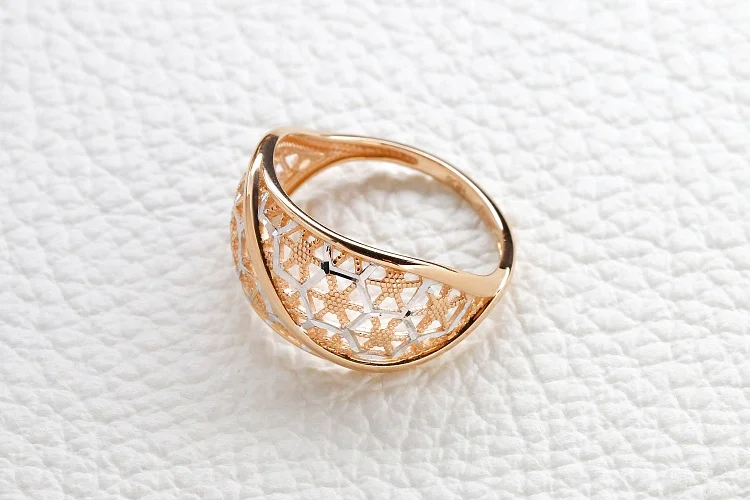 Кольцо из красного золота без вставок