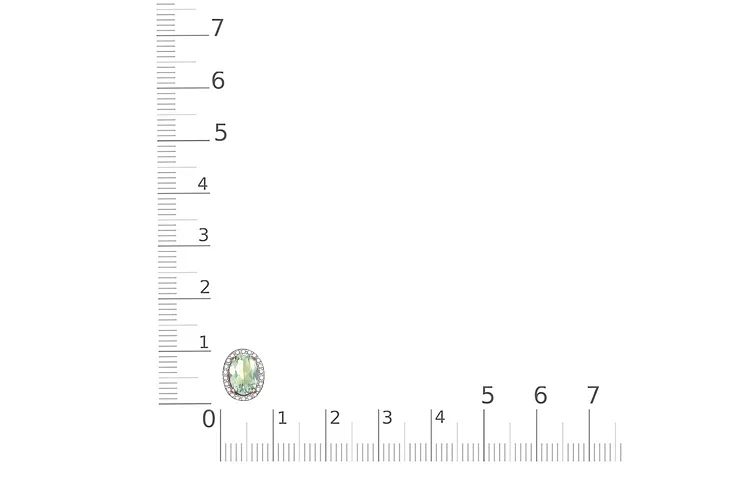 Подвеска из красного золота с аметистом и 22 фианитами