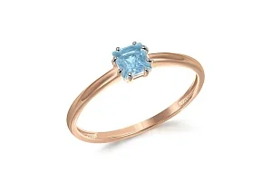 Кольцо из красного золота с топазом swiss