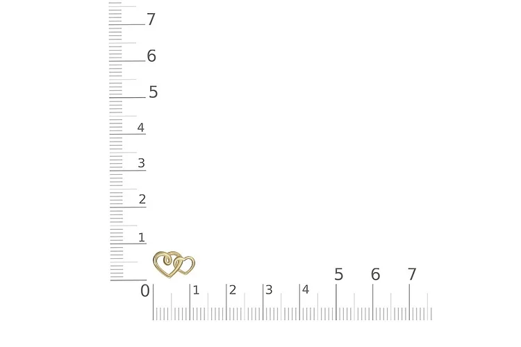 Браслет Сердце из жёлтого золота без вставок