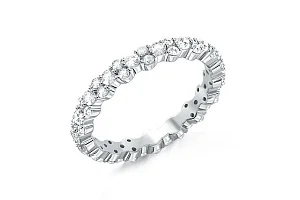 Кольцо из белого золота с 60 выращенными бриллиантами