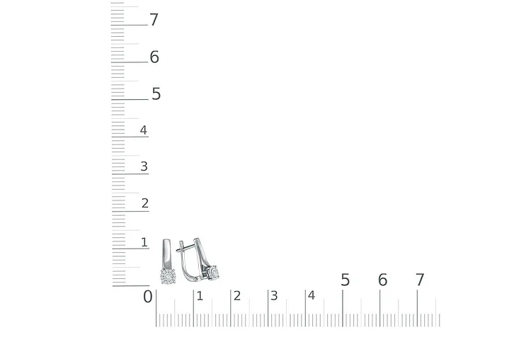 Серьги из белого золота с 26 бриллиантами