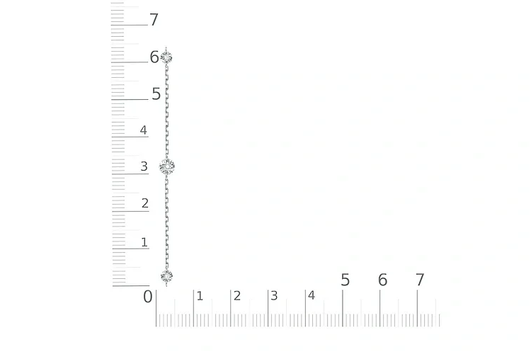Браслет из белого золота с 3 бриллиантами