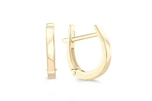 Основа серёг-трансформеров из жёлтого золота без вставок