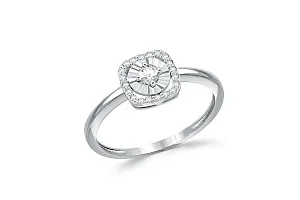 Кольцо из белого золота с 21 бриллиантами