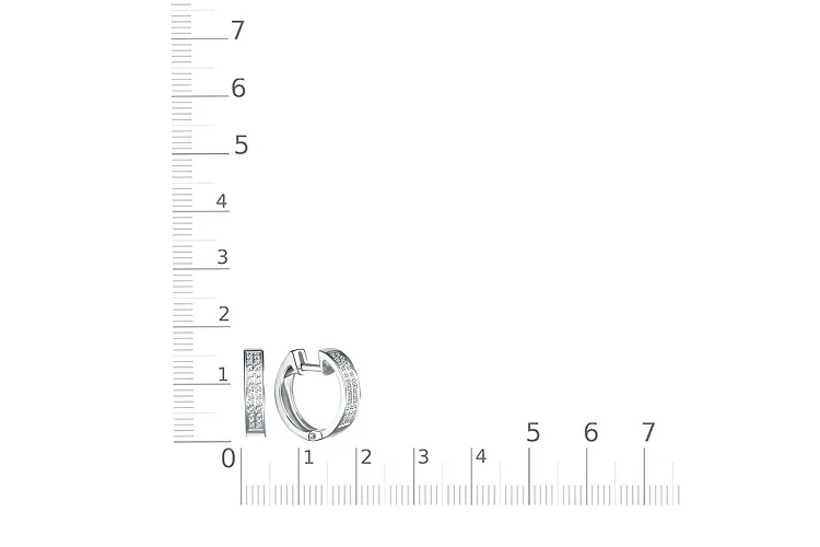 Серьги Дорожки из белого золота с 48 бриллиантами
